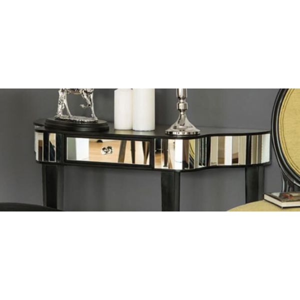Clavier Side Table In Mirror And Black