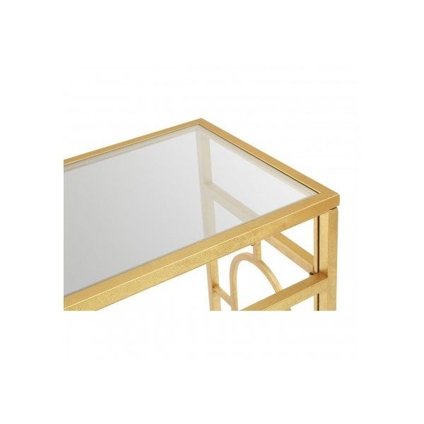 Merlin Gold Leaf Console Table
