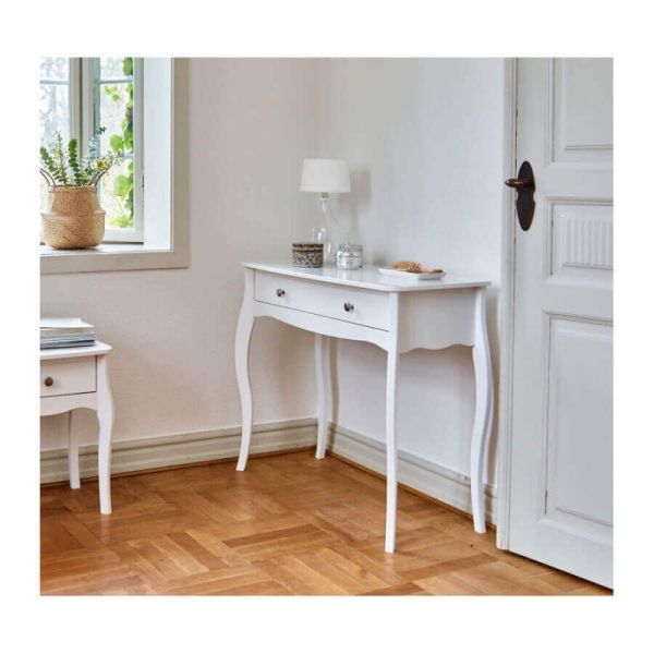 Provence Inspired White Dressing Table/Consoles