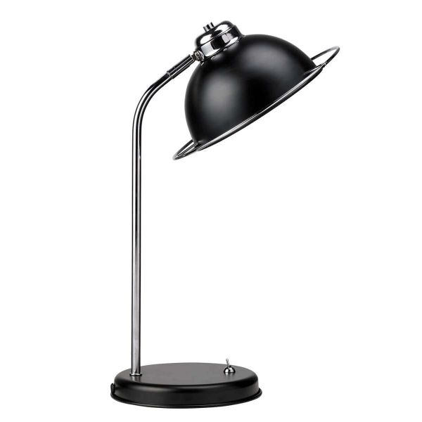 Retro Matt Black Table Lamp