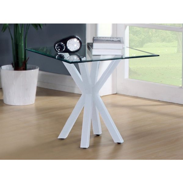 White Gloss Lamp Table