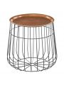 Copper and Metal Wire Side Table | Retro Side Tables | Zurleys