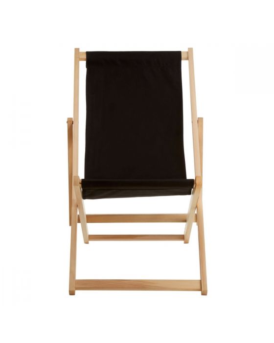 Angelina Black Deck Chair