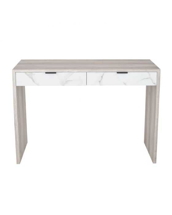 Alivia Grey and Marble Effect Office Desk