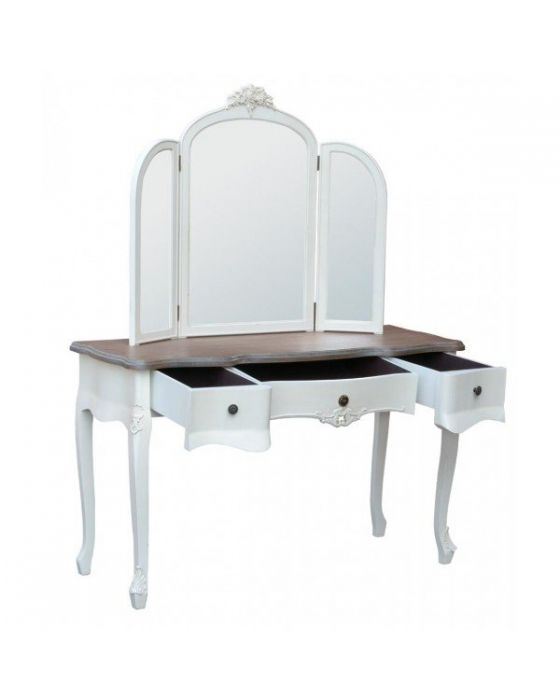 Appleby Shabby White Dressing Table Mirror