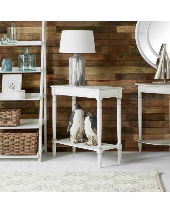 Beth Rustic White Pine Console Table