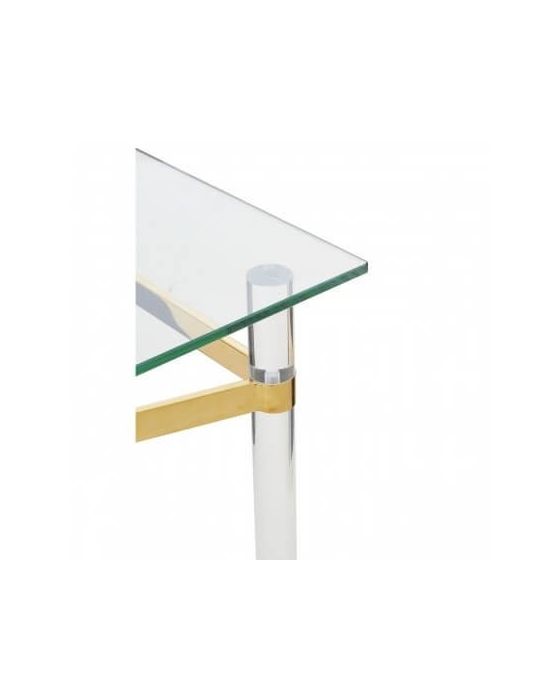 Bianco Glass Top Console Table