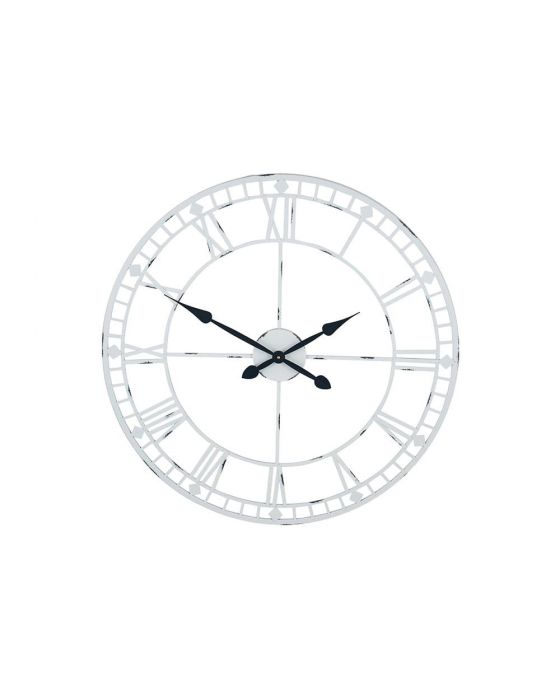 Calgary Grey Metal Round Wall Clock