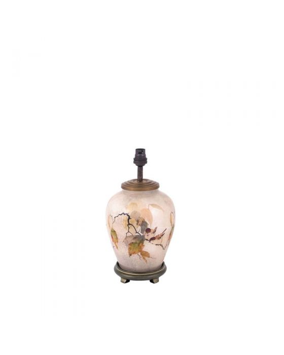 Chinese Bird Small Glass Table Lamp  - Base Only