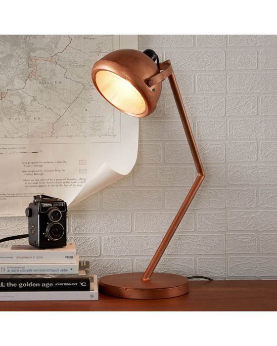 Copper Rustic Large Table Lamp