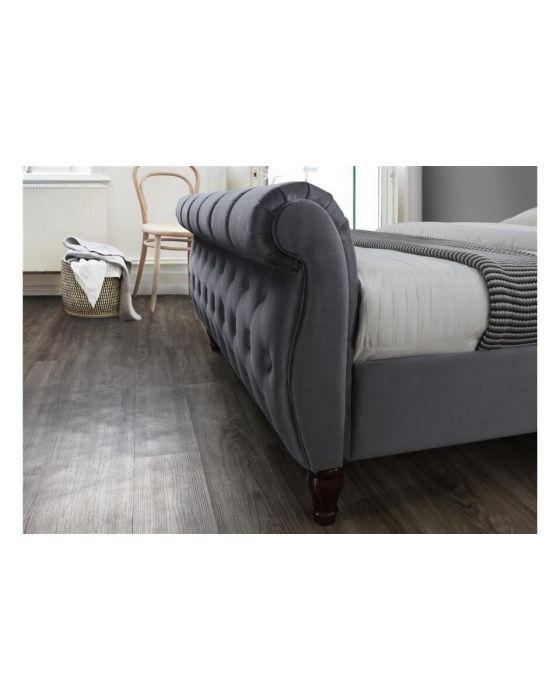 Denver Grey King Size Bed Frame