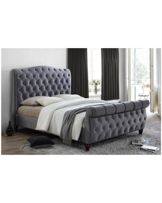 Denver Grey King Size Bed Frame