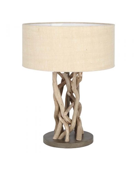 Driftwood Jute Table Lamp