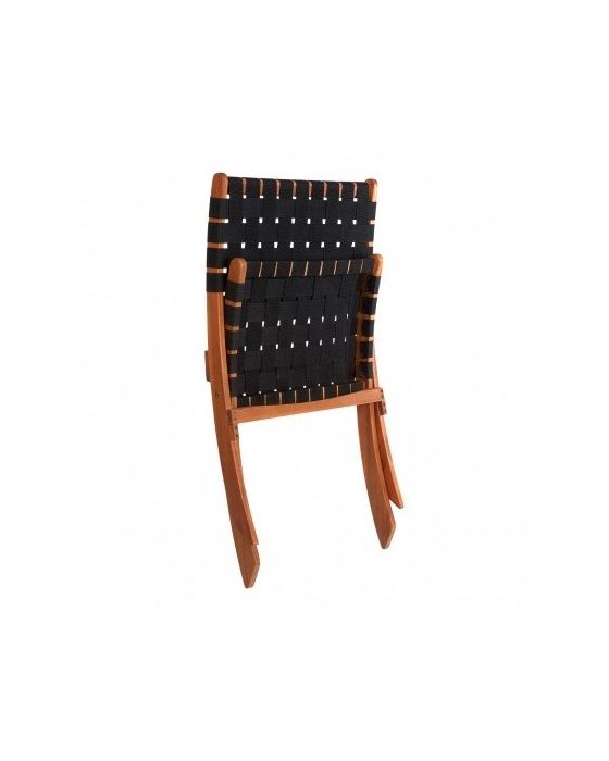 Emily Black Woven Angled Relaxer Chair