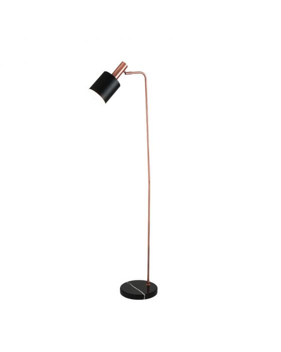 Esme Black and Copper Floor Lamp