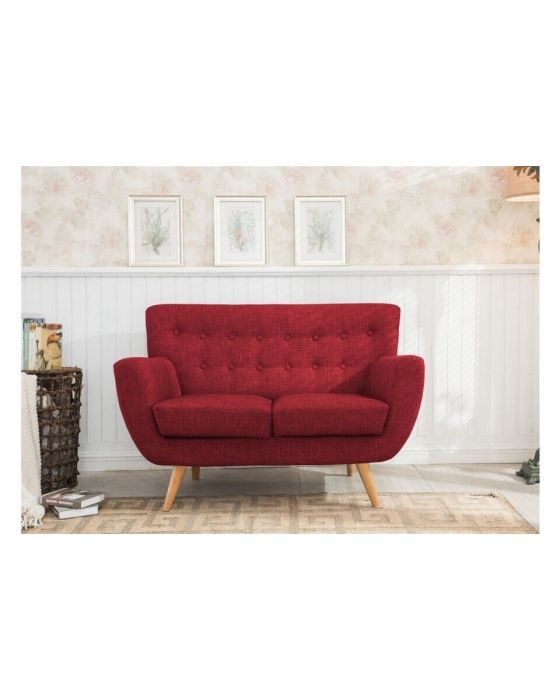 Fabric Scandinavian Style 2 Seater Sofa