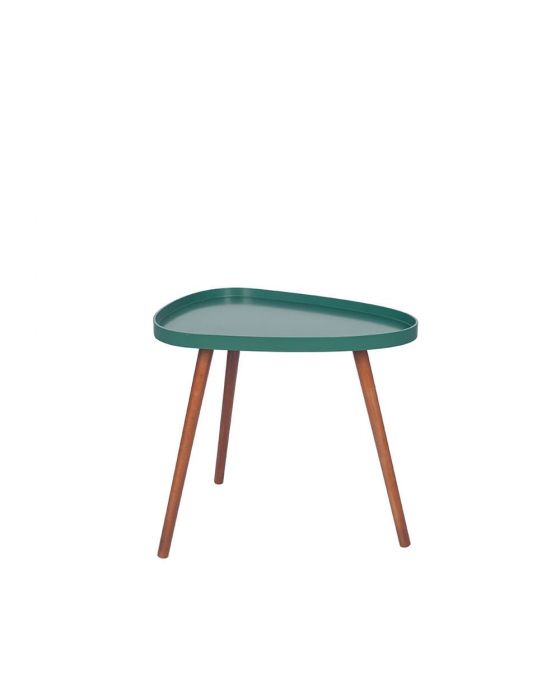 Forest Green and Pine Teardrop Side Table