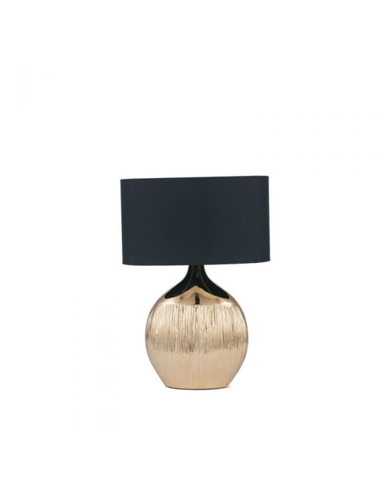 Gemini Gold Etched Ceramic Table Lamp