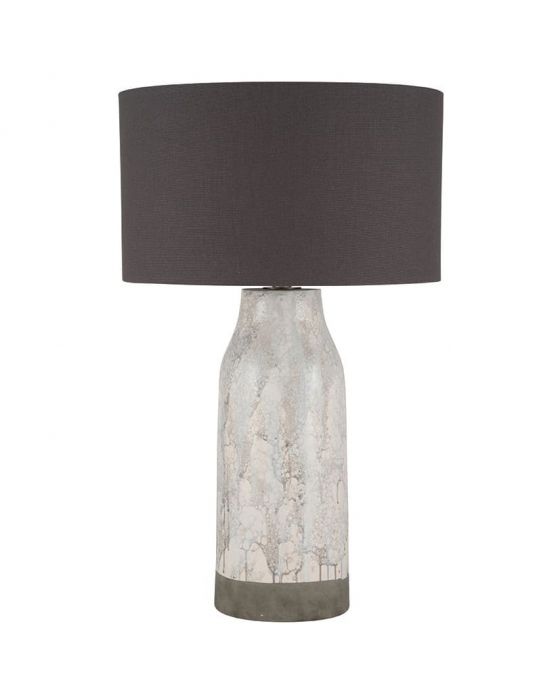 Grey Marble Effect Stoneware Table Lamp - Base Only