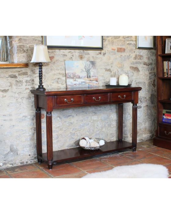 Hand Crafted Console / Hall Table (With Drawers)