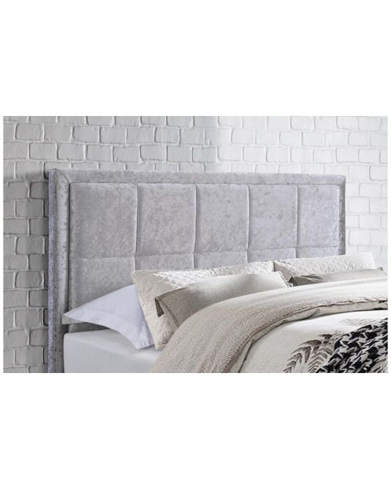 Helen Fabric Steel Or Grey Bed Frames