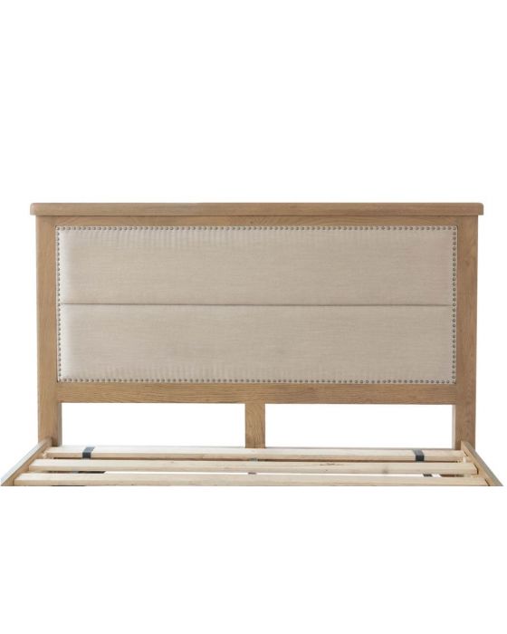 Hodson Bed Frame Fabric Headboard with Drawer Footboard