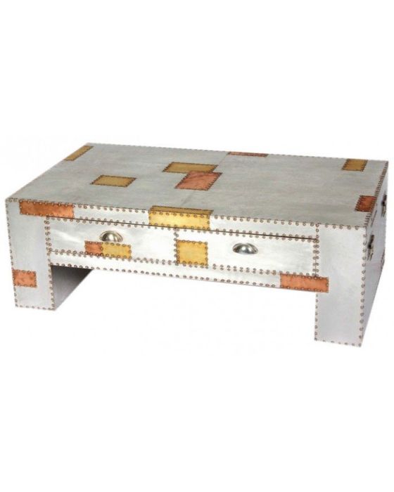 Russell Industrial Aluminium and Copper Coffee Table