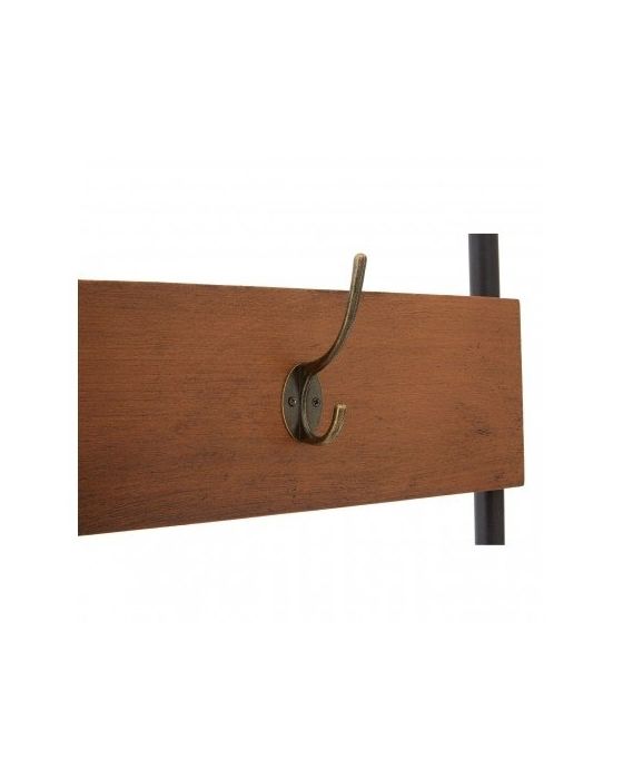 Industrial Foundry Bench and Coat Rack