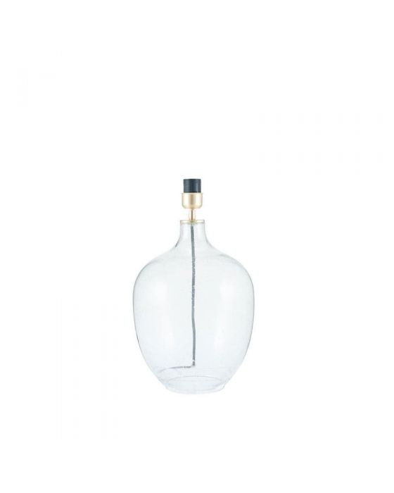 Islay Clear Bubble Glass Table Lamp - Base Only