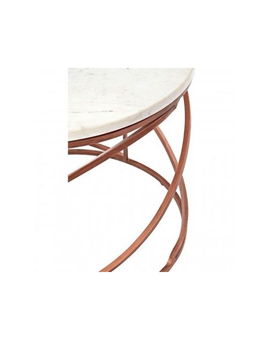 Kanpur Copper Round Coffee Table