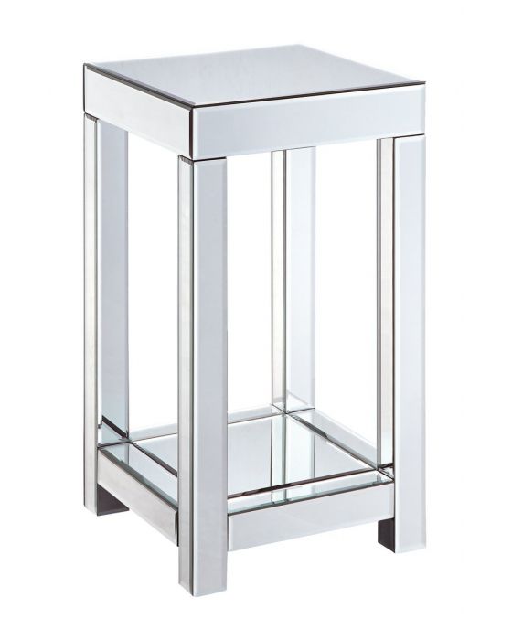 Clear Mirrored Lamp Table - Small, Medium Or Large