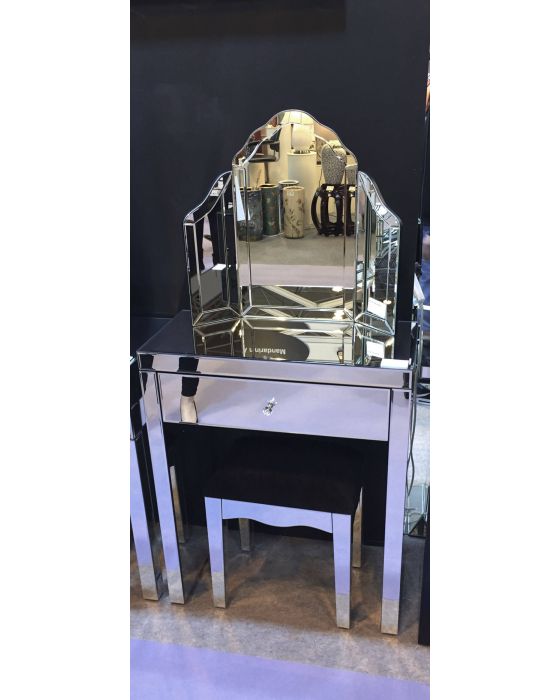 Little Mirrored Dressing Table Set
