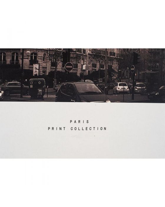 Mono Paris Print with Silver Frame