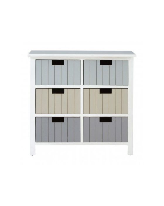 New England 6 Drawer Chest
