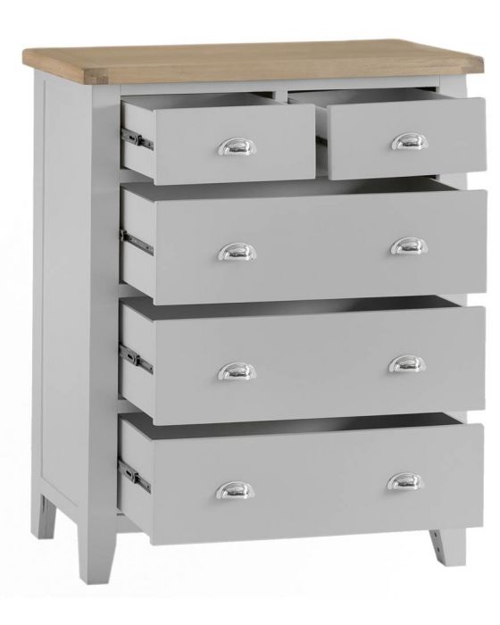 Newsome Grey Oak Large 2 Over 3 Chest