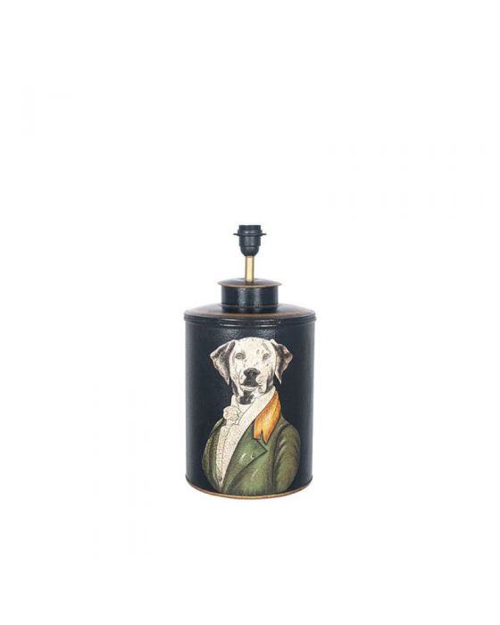 Pointer Black Hand Painted Dog Table Lamp - Base Only