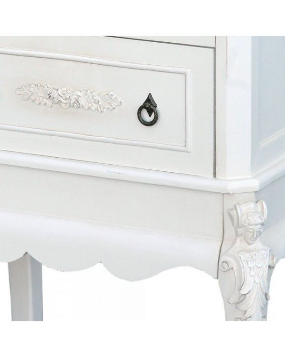 Provence Antique White Tall Bedside