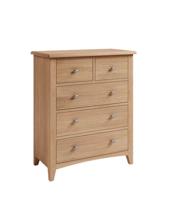 Richtown Oak 2 Over 3 Chest of Drawers