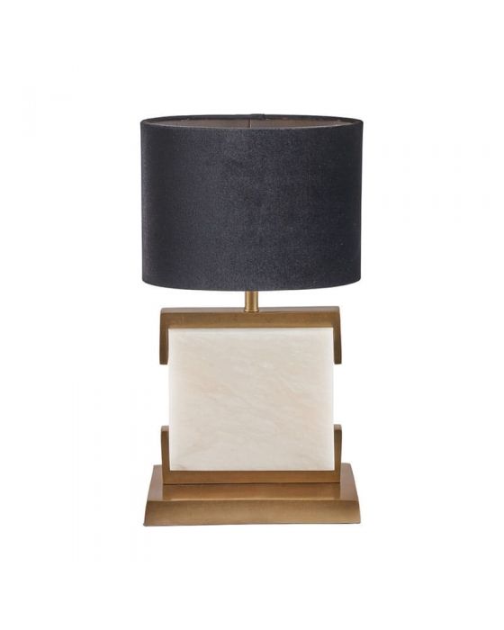 Romina Alabaster and Brass Table Lamp - Base Only