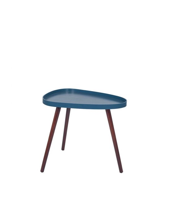 Sapphire Blue and Pine Teardrop Side Table