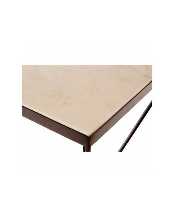 Shazaar Trapezoid Marble Side Table