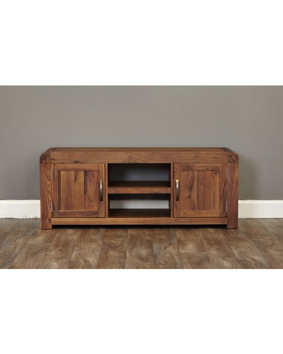 Solid Walnut Widescreen Television Cabinet