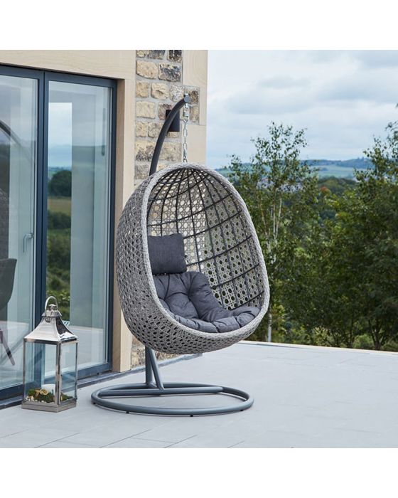 Stone Grey Single Hanging Chair