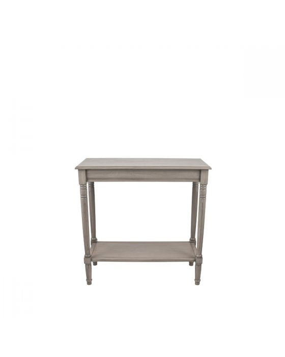 Taupe Pine Wood Rectangle Console Table
