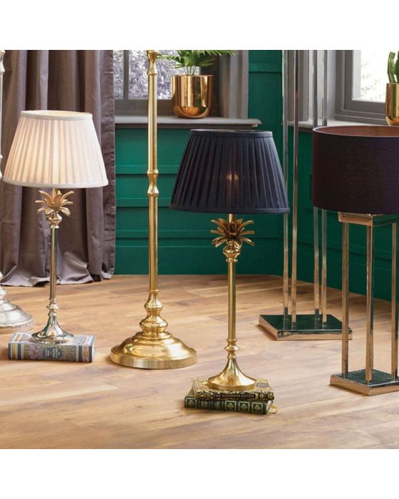 Trafalgar Gold Metal Palm Tree Table Lamp - Base Only