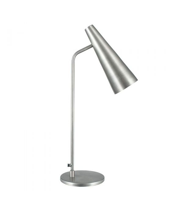 Vintage Silver Conical Task Table Lamp