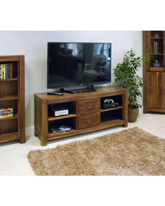 Walnut Widescreen Television Cabinet