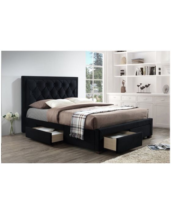 Woodhouse Diamond Tufted Grey Or Black Bed Frames