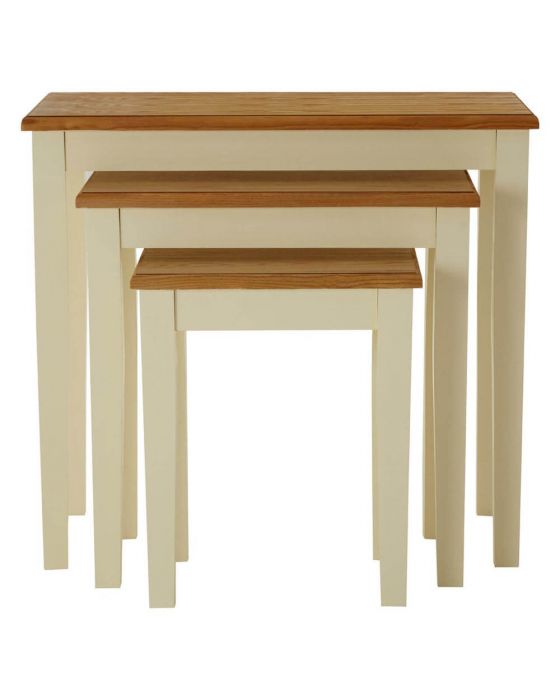 Dorset Two Tone Nest Of 3 Tables