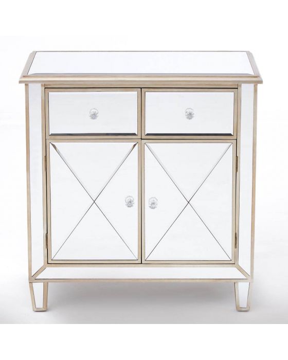 Mirrored French Champagne Sideboard